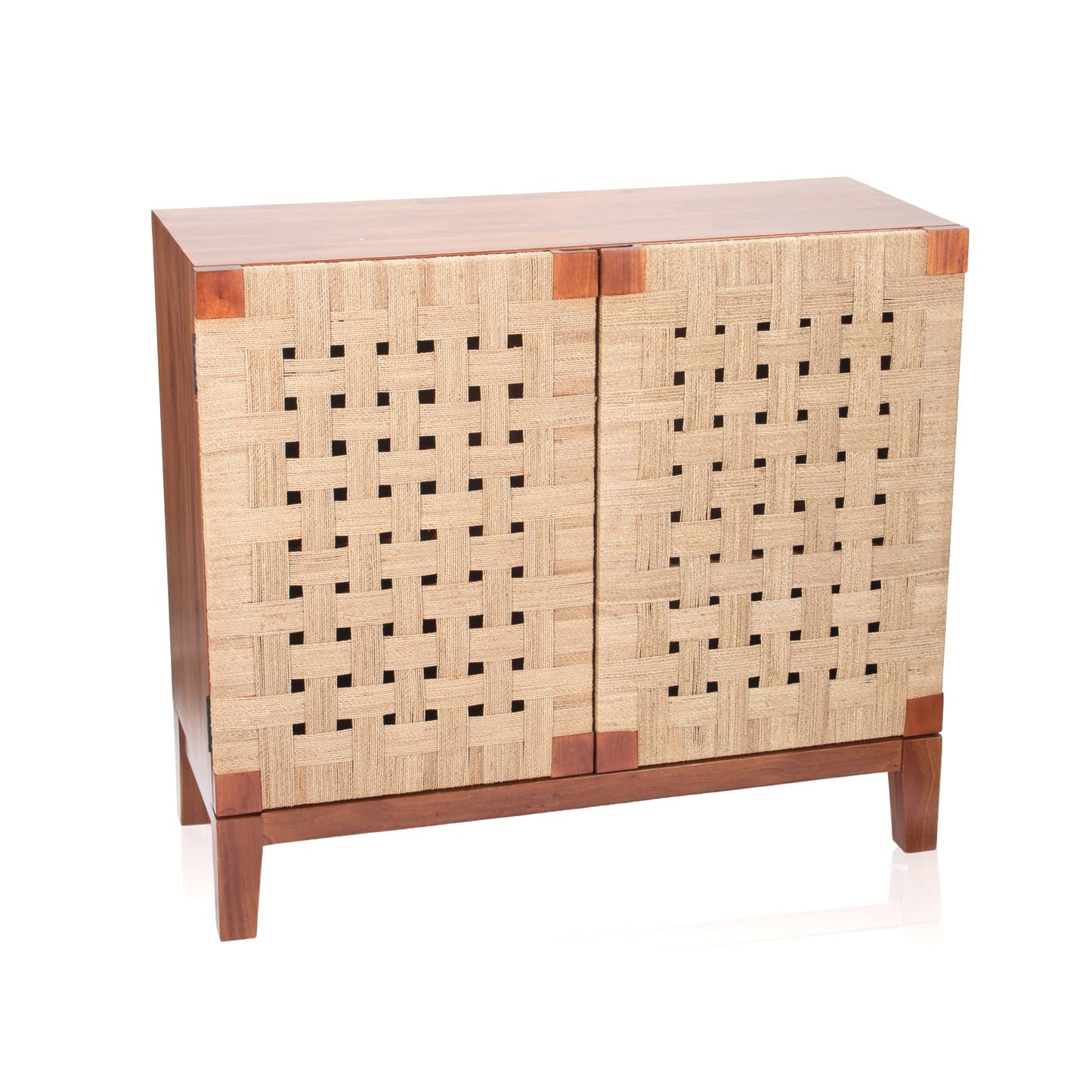 Pier 1 Diego Woven Seagrass 2 Door Cabinet