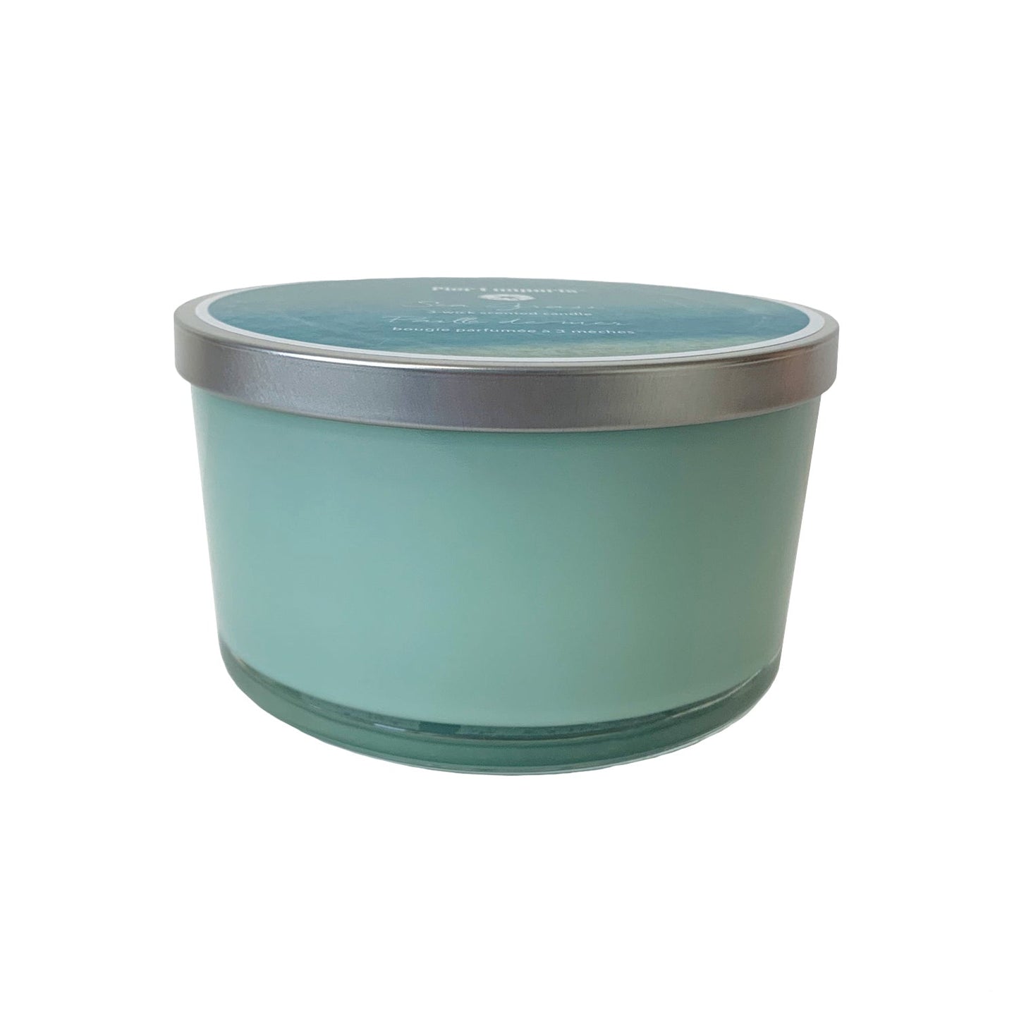 Pier 1 Sea Grass Filled 3-Wick Candle 14oz