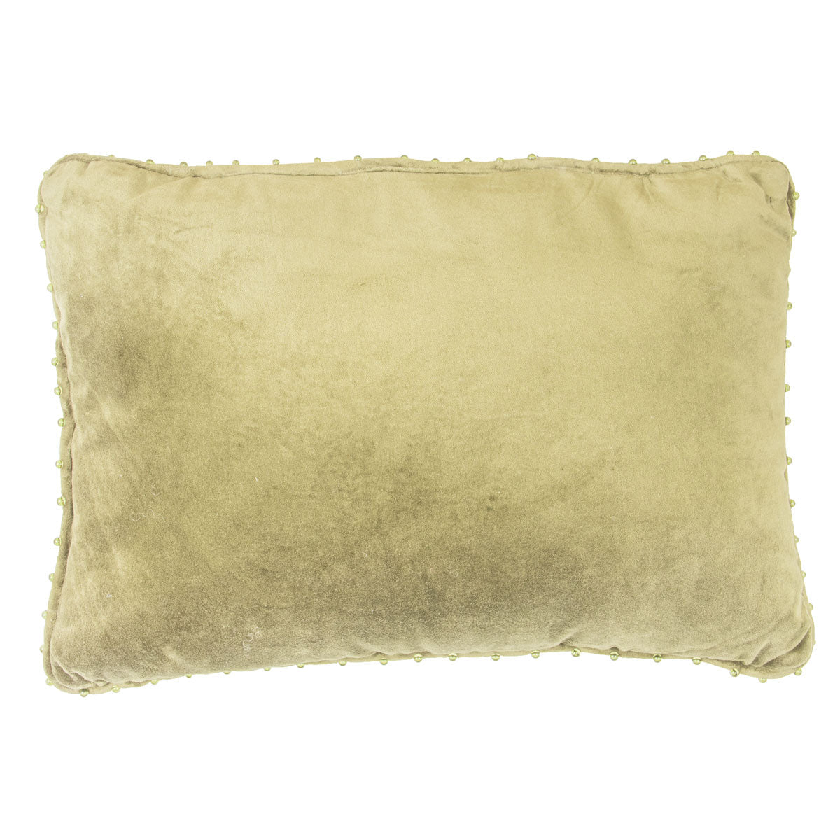 Pier 1 Green Velvet Lumbar Pillow