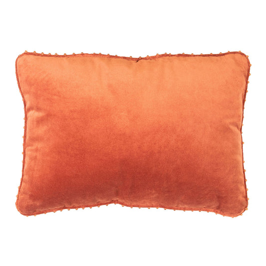 Pier 1 Rust Velvet Lumbar Pillow